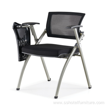 Foldable Stainless Steel Frame Training Chair With Tablet